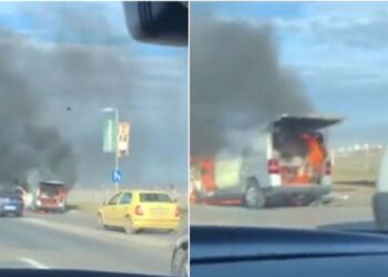 incendiu-dn1-pasaj-baneasa