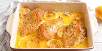 Piept-de-pui-cu-lămâie