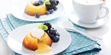 Lava-cake-cu-ciocolată-albă