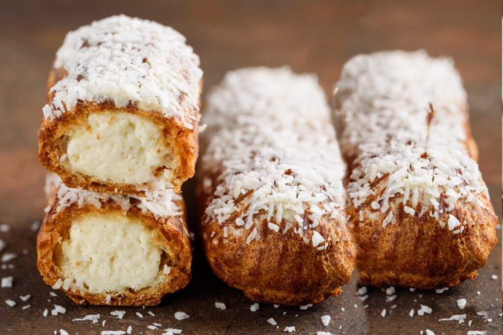 eclere-cu-crema-de-cocos