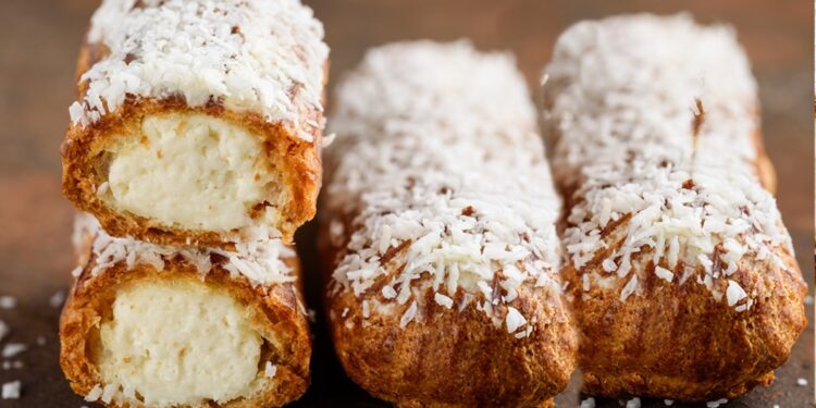 eclere-cu-crema-de-cocos