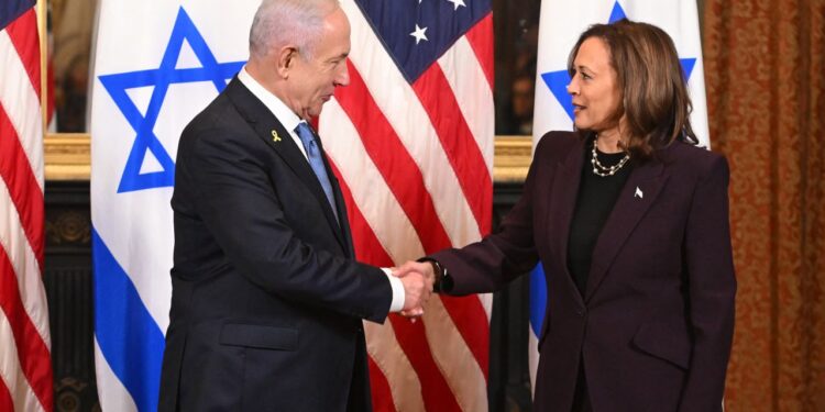 Netanyahu-Kamala-Harris