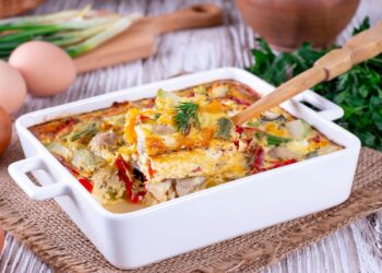 Budincă-cu-șuncă-și-legume