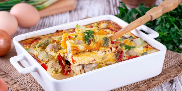 Budincă-cu-șuncă-și-legume