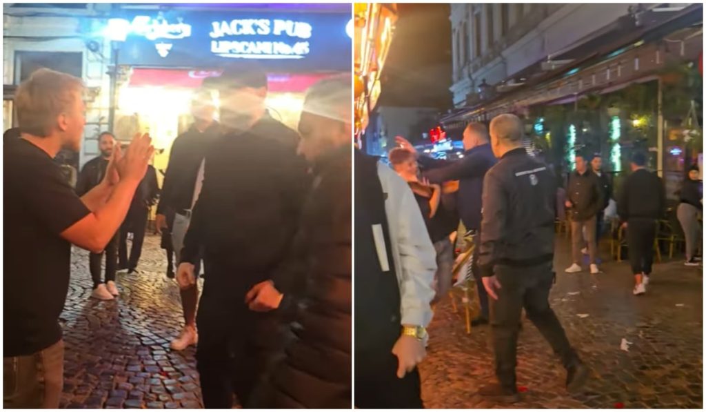 agenti-paza-bataie-tineri-centrul-vechi-bucuresti