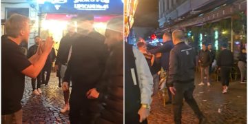 agenti-paza-bataie-tineri-centrul-vechi-bucuresti
